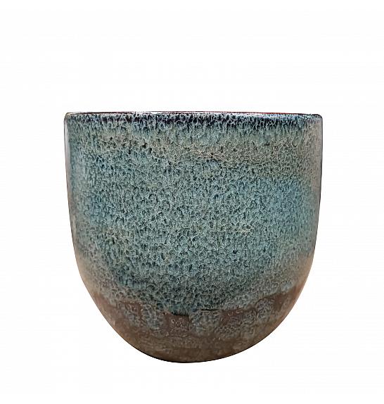 Lonec keramični Cotto Azul moder 16 cm