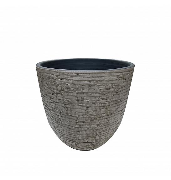 Lonec keramični Cotto Bella siv 14 cm