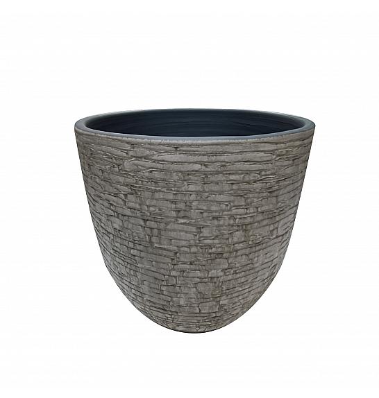 Lonec keramični Cotto Bella siv 22 cm