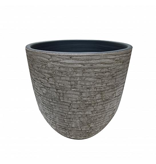 Lonec keramični Cotto Bella siv 26 cm