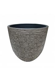 Lonec keramični Cotto Bella siv 35 cm