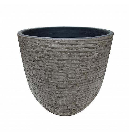 Lonec keramični Cotto Bella siv 35 cm