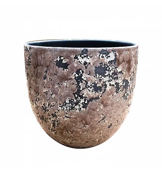 Lonec keramični Cotto Cally siv 20 cm