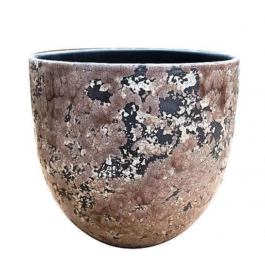 Lonec keramični Cotto Cally siv 24 cm