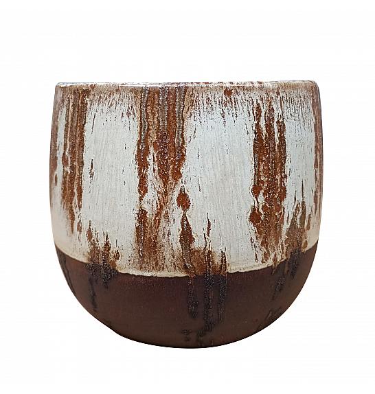 Lonec keramični Cotto Pico krem 15 cm