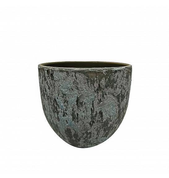 Lonec keramični Cotto Biose zelen 14 cm