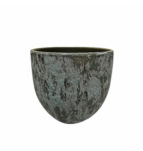 Lonec keramični Cotto Biose zelen 16 cm