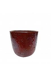 Lonec keramični Coral bordo glaziran 13 cm