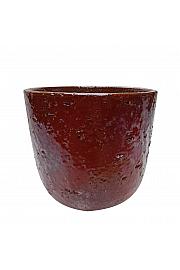 Lonec keramični Coral bordo glaziran 21 cm