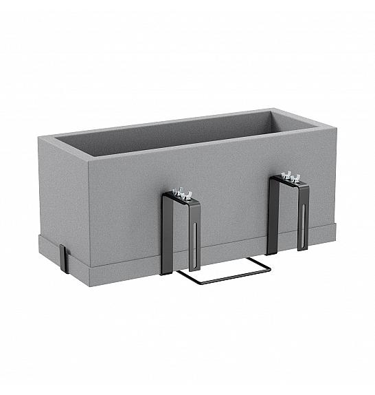 Korito SCHIO CASSA  L115 H50 ; SMOKE ; Essential