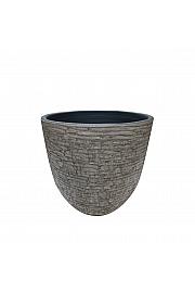 Lonec keramični Cotto Bella siv 14 cm