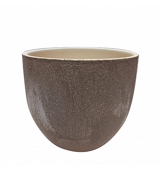 Lonec keramični Sitala rjav 16 cm