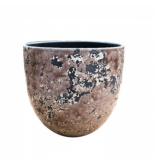 Lonec keramični Cotto Cally siv 16 cm