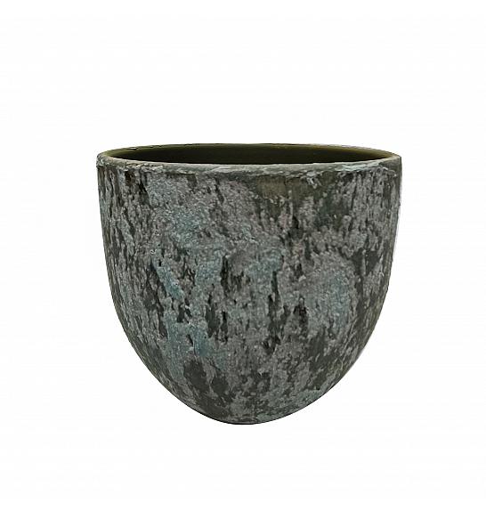 Lonec keramični Cotto Biose zelen 18 cm